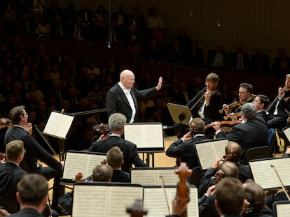 Bernard Haitink dirige la 'Séptima Sinfonía' de Anton Bruckner a la Filarmónica de Viena en el último concierto de su carrera, ofrecido el 6 de septiembre de 2019 en el Festival de Lucerna.