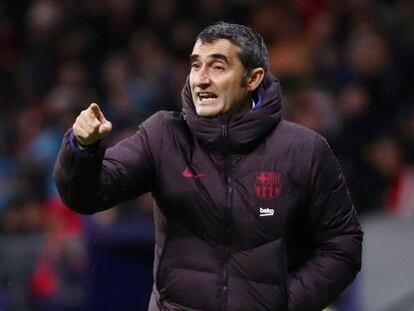 Ernesto Valverde, en su anterior etapa en el Barcelona.