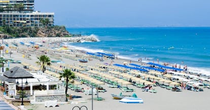 Playa de Torremolinos.