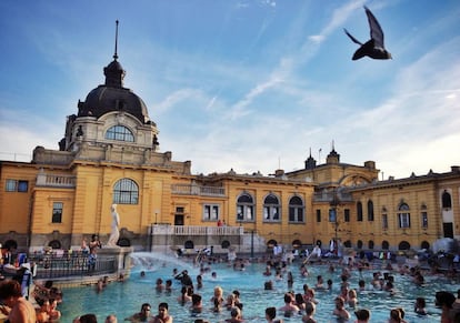 Los baños termales de Szechenyi, en Budapest.