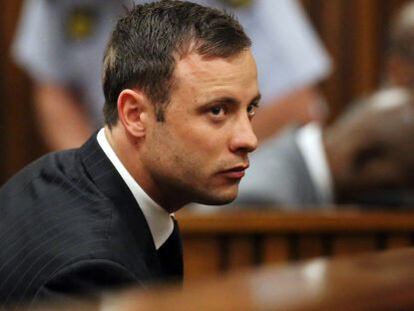 Oscar Pistorius, durante el juicio.