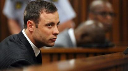 Oscar Pistorius, durante el juicio.