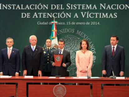 El presidente Pe&ntilde;a Nieto en la instalaci&oacute;n del sistema, este mi&eacute;rcoles.