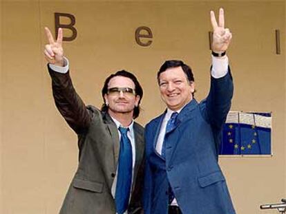 José Manuel Durão Barroso y Bono, cantante de U2