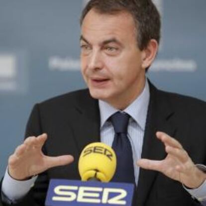 José Luis Rodríguez Zapatero, en una entrevista en la Cadena SER