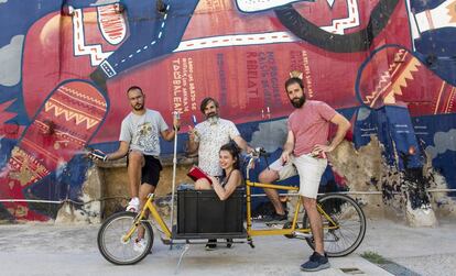 Los organizadores de Asalto: Sergio Beltrán, Luis García, Isabel Tris y Alfredo Martínez.