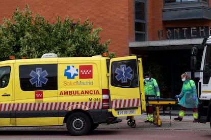 Residencia de Mayores Monte Hermoso en el Alto de Extremadura donde hay al menos 16 muertos y muchas personas críticas.