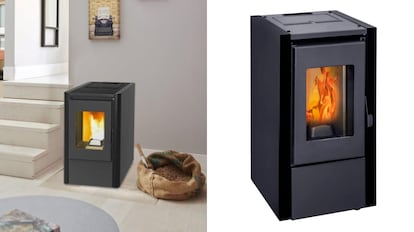 Se trata de un modelo de chimenea que funciona con 'pellets' y tiene una capacidad superior a 10 kilogramos.