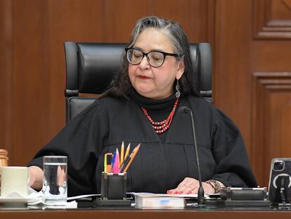Norma Piña,  en la sede de Suprema Corte de Justicia de la Nación, el 8 de febrero.
