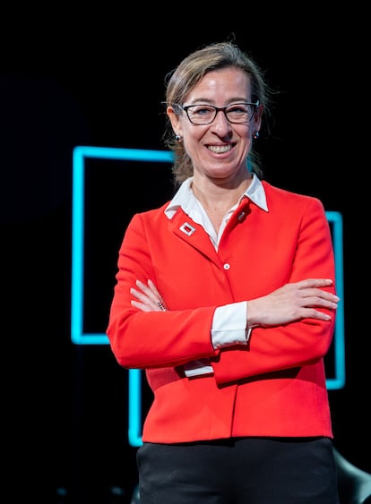 Silvia Pareja, senior Manager de Talento y Cultura de Iberia, fotografiada antes del Desayuno Tendencias en Madrid.