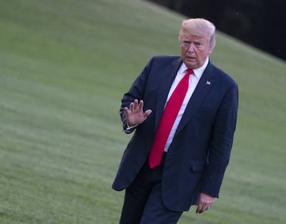 El presidente estadounidense, Donald J. Trump, en la Casa Blanca.