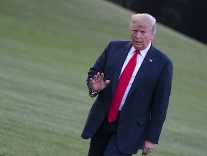 El presidente estadounidense, Donald J. Trump, en la Casa Blanca.