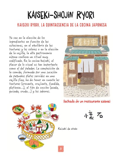 Interior del libro La cocina japonesa ilustrada (Editorial Col&Col).