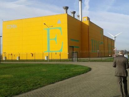 El almac&eacute;n nuclear holand&eacute;s, Habog, en la localidad de Borsele.