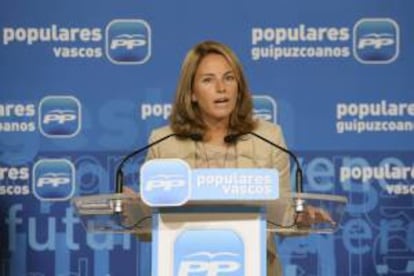 La presidenta del PP del País Vasco, Arantza Quiroga. EFE/Archivo