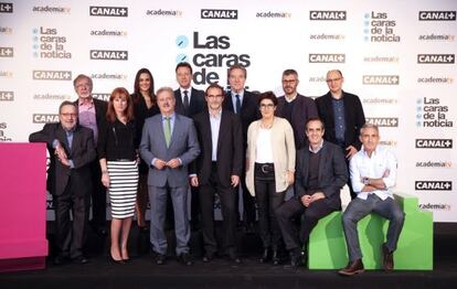 Algunos de los participantes en la serie documental 'Las caras de la noticia'