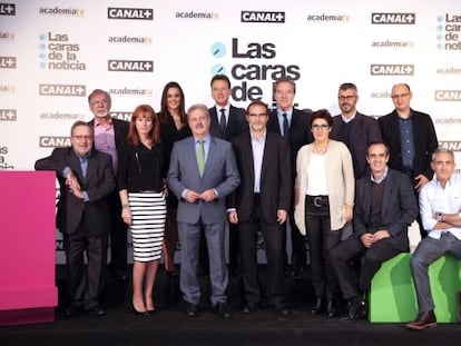 Algunos de los participantes en la serie documental 'Las caras de la noticia'