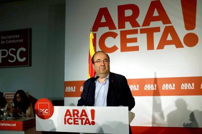 El cap de llista del PSC, Miquel Iceta.