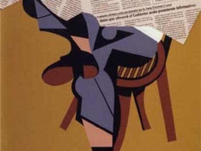 'El lector' (1980-1981), serigrafía del Equipo Crónica, en la colección del IVAM.