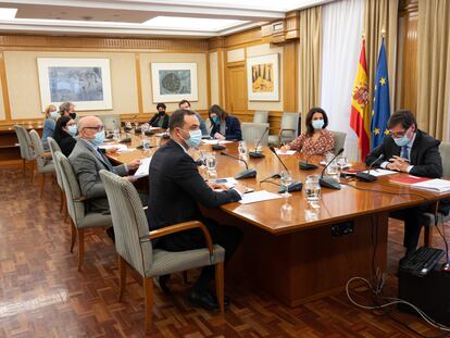 Reunión del Consejo Interterritorial de Salud, este miércoles.