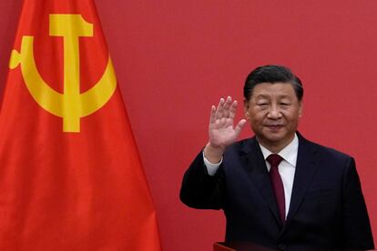 Xi Jinping, after being elected as the new general secretary of the Chinese Communist Party for a third term.