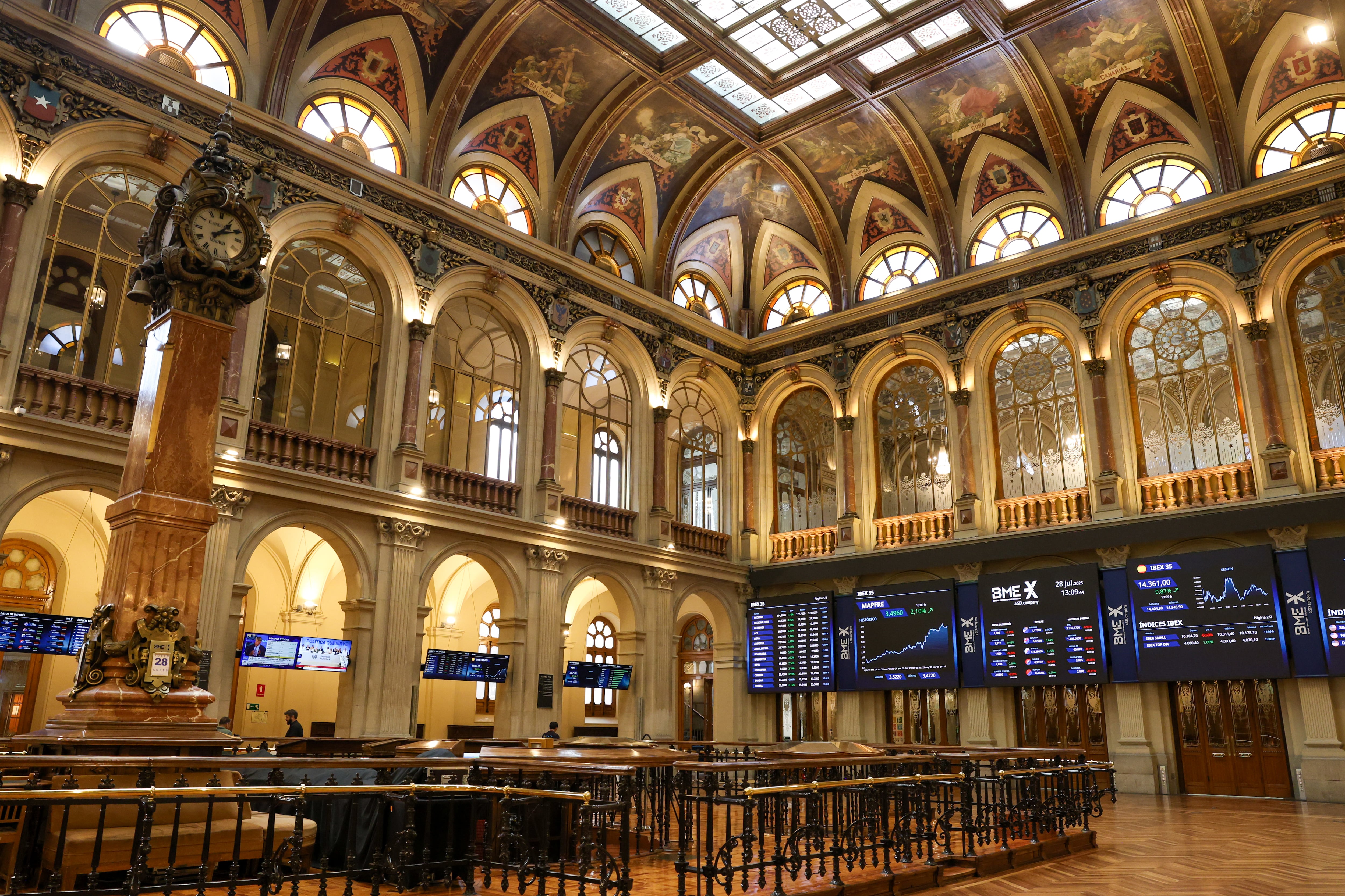 Vista de la Bolsa de Madrid.