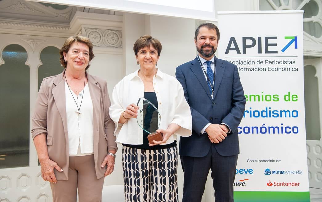 Carmen Monforte, periodista de Cinco Días y El País, premio de Periodismo Económico de la APIE