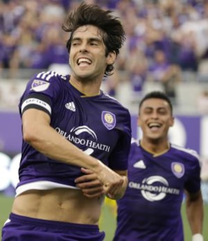 Kaká celebra un gol con el Orlando City