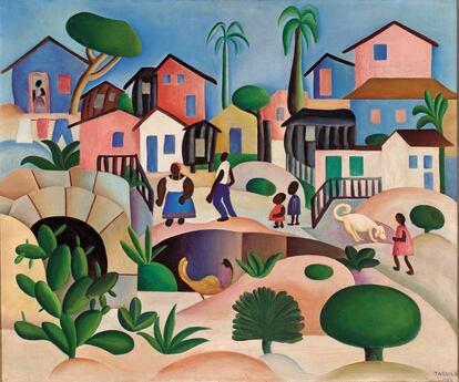 'Morro da Favela' (1924), de Tarsila do Amaral.