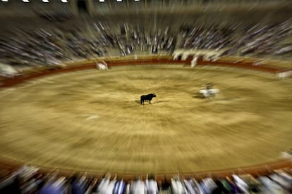 Vista general de la plaza de toros de Palma de Mallorca. 