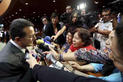 Francisco Arroyo, ante la prensa en 2013.