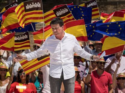 Manuel Valls participa en el acto de la Plataforma España Ciudadana en Palma de Mallorca.