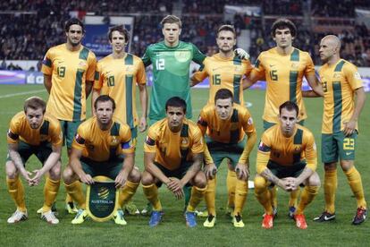 Selección de fútbol de Australia en 2013.