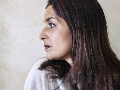 La escritora Jhumpa Lahiri, en su casa de Roma.