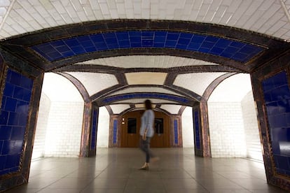 Antiguo vestíbulo de la estación de metro de Pacífico, otra obra del arquitecto Antonio Palacios