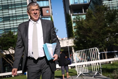 El ex primer ministro portugués José Sócrates, a su llegada este martes al juicio de la Operación Marqués.