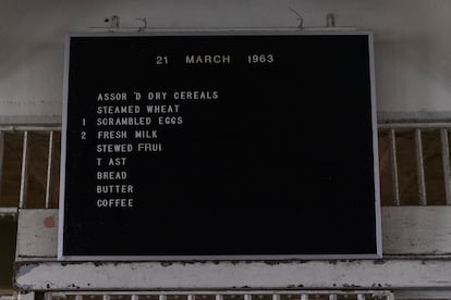 El último menú del comedor del 21 de marzo de 1963.