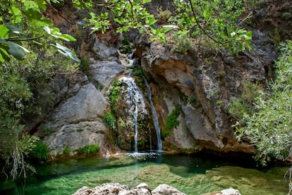 La cascada de Aguascebas.