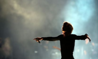 Jagger, durante el concierto de los Rolling Stones en el último festival de Glastonbury.