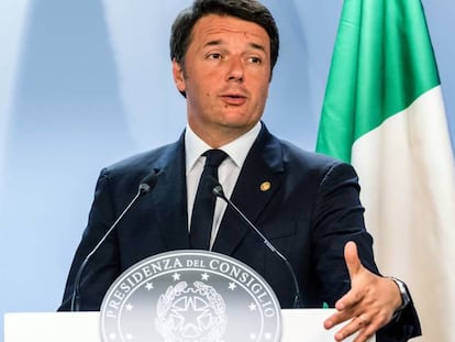 El primer ministro italiano Matteo Renzi durante una cumbre de la UE celebrada en junio en Bruselas.