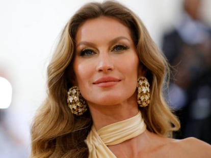 Gisele Bündchen no Museu Metropolitano de Nova York, em maio de 2018