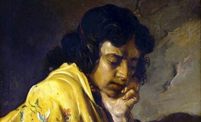 Echadora de cartas, Zuloaga, en el Museo de Bellas Artes de Asturias desde 1941.