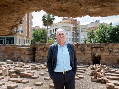 Manuel Civera, en las termas romanas de Llíria, en una imagen tomada el pasado jueves.