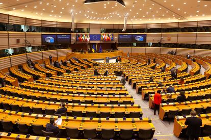 Imagen de archivo del interior del Parlamento Europeo.