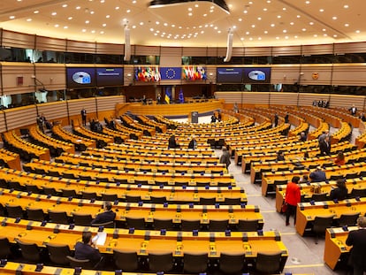 Imagen de archivo del interior del Parlamento Europeo.