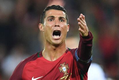 Cristiano Ronaldo durante el partido Portugal-Austria