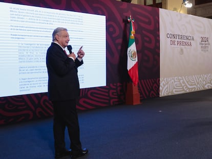 El presidente de México, Andrés Manuel López Obrador revela que el periódico New York Times trabaja en un reportaje con información de la DEA, el 22 de febrero.