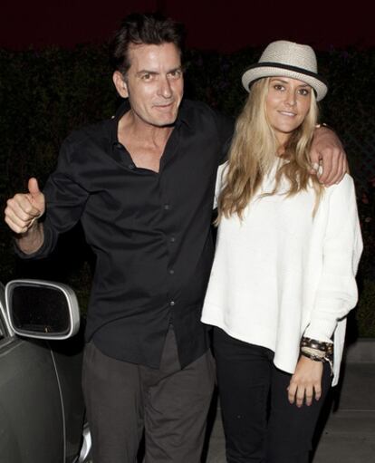 Brooke Mueller y Charlie Sheen, el pasado septiembre en Los Ángeles.