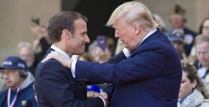Enmanuel Macron y Donald Trump.