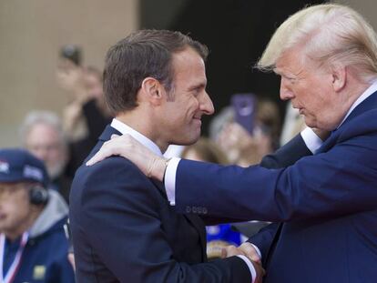 Enmanuel Macron y Donald Trump.